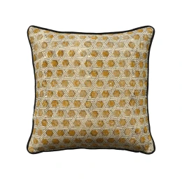 SAMOAN B ΔΙΑΚΟΣΜΗΤΙΚΟ ΜΑΞΙΛΑΡΙ 50x50cm ΒΑΜΒΑΚΙ ΜΠΕΖ DIJON ΒΙΣΚΟΖΗ