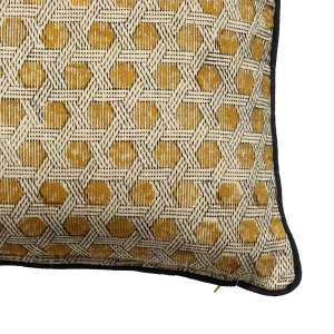SAMOAN B ΔΙΑΚΟΣΜΗΤΙΚΟ ΜΑΞΙΛΑΡΙ 50x50cm ΒΑΜΒΑΚΙ ΜΠΕΖ DIJON ΒΙΣΚΟΖΗ