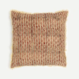 FIRED BRICK B ΔΙΑΚΟΣΜΗΤΙΚΟ ΜΑΞΙΛΑΡΙ 50x50cm ΒΑΜΒΑΚΙ ΚΕΡΑΜΙΔΙ ΜΠΕΖ ΒΙΣΚΟΖΗ