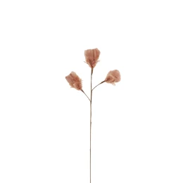 LAUREL DOE ΚΛΑΔΙ ΤΕΧΝΗΤΟ ΜΕ ΦΤΕΡΑ 54cm ΦΤΕΡΟ ΜΠΕΖ