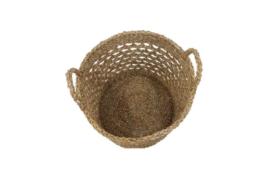 ALMAR ΚΑΛΑΘΙ ΧΕΡΟΥΛΙ SET 3ΤΜΧ 40x40x35cm SEAGRASS ΦΥΣΙΚΟ