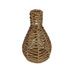 ALMAR ΒΑΖΟ 22x22x35cm SEAGRASS ΦΥΣΙΚΟ ΣΙΔΕΡΟ
