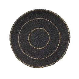 JABBAR NEGRO ΔΙΑΚΟΣΜΗΤΙΚΟ ΤΟΙΧΟΥ 61x61x7cm SEAGRASS ΜΑΥΡΟ ΦΥΣΙΚΟ