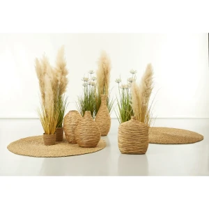 IOS ΒΑΖΟ 35x35x43cm BAMBOO ΦΥΣΙΚΟ SEAGRASS