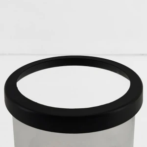 TITUL ΚΗΡΟΠΗΓΙΟ 14x14x18cm ΑΛΟΥΜΙΝΙΟ ΜΑΥΡΟ ΔΙΑΦΑΝΟ ΓΥΑΛΙ