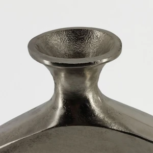 ABSTRACT CIRCLE ΒΑΖΟ 37x5x45cm ΑΛΟΥΜΙΝΙΟ SILVER NICKEL