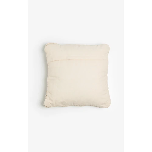 HARSHA ΔΙΑΚΟΣΜΗΤΙΚΟ ΜΑΞΙΛΑΡΙ MACRAME 45x45cm ΒΑΜΒΑΚΙ IVORY POLYESTER