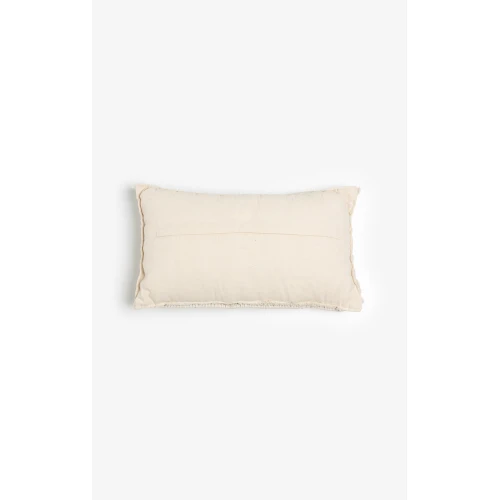 KRISHA ΔΙΑΚΟΣΜΗΤΙΚΟ ΜΑΞΙΛΑΡΙ MACRAME 30x50cm ΒΑΜΒΑΚΙ IVORY POLYESTER