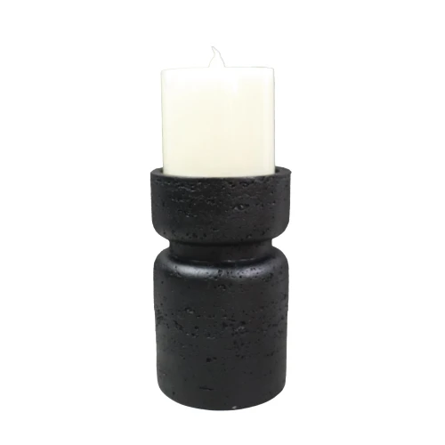 INGER ΚΗΡΟΠΗΓΙΟ 9x9x15cm POLYRESIN ΜΑΥΡΟ