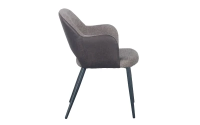 ASCOT ΚΑΡΕΚΛΑ ΚΑΦΕ ΣΚΟΥΡΟ ΜΑΥΡΟ 60x63.5x79cm