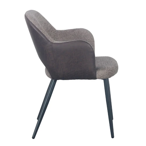 ASCOT ΚΑΡΕΚΛΑ ΚΑΦΕ ΣΚΟΥΡΟ ΜΑΥΡΟ 60x63.5x79cm