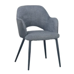 ASCOT ΚΑΡΕΚΛΑ ΓΚΡΙ ΣΚΟΥΡΟ ΜΑΥΡΟ 60x63.5x79cm