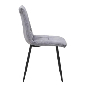 LINEA ΚΑΡΕΚΛΑ ΓΚΡΙ SILVER ΜΑΥΡΟ 47x55x86cm