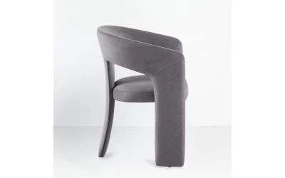 COCO ΚΑΡΕΚΛΑ ΠΟΛΥΘΡΟΝΑ ΓΚΡΙ ΣΚΟΥΡΟ 60x56x81cm