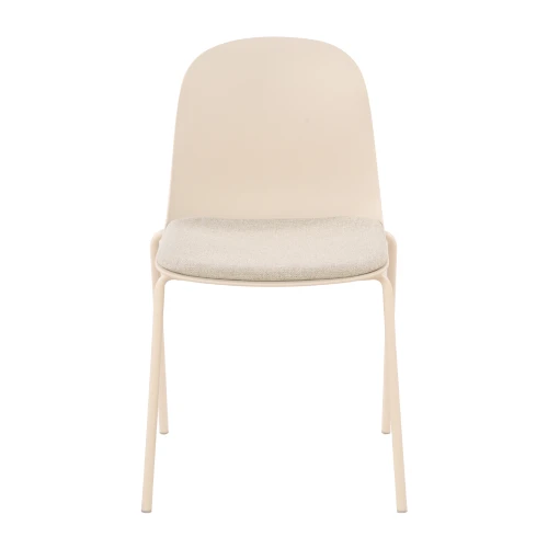 PADDED ΚΑΡΕΚΛΑ OFF WHITE 51x53x85cm