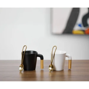 NORDIC ΚΟΥΠΑ SET 4ΤΜΧ 23x23x9cm ΠΟΡΣΕΛΑΝΗ ΛΕΥΚΟ ΦΥΣΙΚΟ BAMBOO