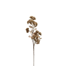 XMAS BRANCH ΧΡΙΣΤΟΥΓΕΝΝΙΑΤΙΚΟ ΚΛΑΔΙ 53cm FOAM ΧΡΥΣΟ POLYESTER