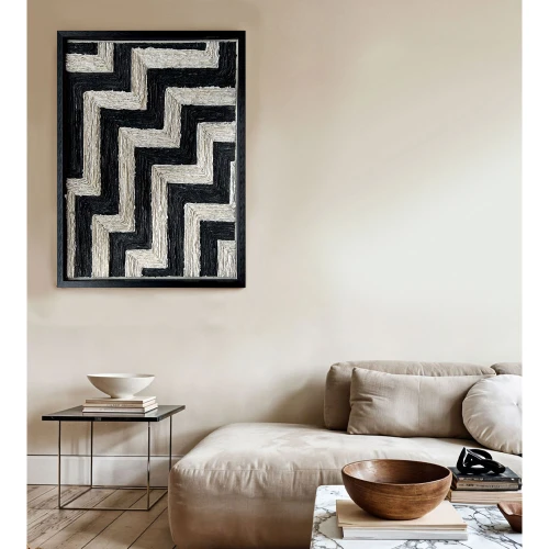EARTH CRAFT ΠΙΝΑΚΑΣ ΔΙΑΚΟΣΜΗΣΗΣ 80x100x4cm ΧΑΡΤΙ ΜΑΥΡΟ ΜΠΕΖ ΓΥΑΛΙ ΜΑΥΡΟ