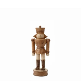 WOODY NUTCRACKER S ΧΡΙΣΤΟΥΓΕΝΝΙΑΤΙΚΟ ΔΙΑΚΟΣΜΗΤΙΚΟ ΚΑΡΥΟΘΡΑΥΣΤΗΣ 12x9x30cm POLYRESIN ΚΑΦΕ ΜΠΕΖ
