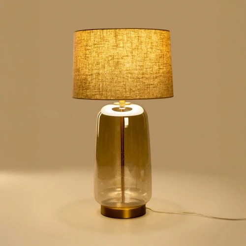 BEXLEY ΦΩΤΙΣΤΙΚΟ ΕΠΙΤΡΑΠΕΖΙΟ 43x43x79cm ΓΥΑΛΙ ΜΕΛΙ ΧΡΥΣΟ ΛΙΝΟ ΜΠΕΖ