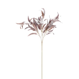 EUCALYPTUS LEAVES ΚΛΑΔΙ ΤΕΧΝΗΤΟ 101cm ΥΦΑΣΜΑ ΜΩΒ ΓΚΡΙ PVC
