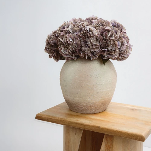 HYDRANGEA ΛΟΥΛΟΥΔΙ ΤΕΧΝΗΤΟ 52cm POLYESTER ΠΡΑΣΙΝΟ ΜΩΒ ΠΡΑΣΙΝΟ