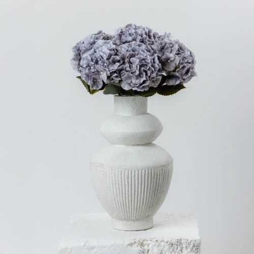 HYDRANGEA ΛΟΥΛΟΥΔΙ ΤΕΧΝΗΤΟ 52cm POLYESTER ΓΚΡΙ ΠΡΑΣΙΝΟ