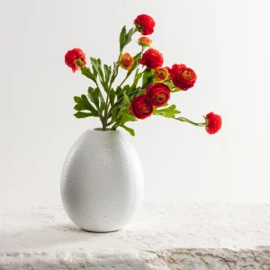 RANUNCULUS ΛΟΥΛΟΥΔΙ ΤΕΧΝΗΤΟ 42cm POLYESTER ΚΟΚΚΙΝΟ ΠΡΑΣΙΝΟ ΠΡΑΣΙΝΟ