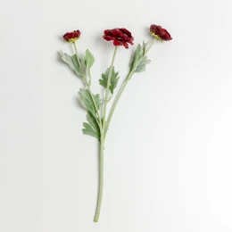 RANUNCULUS ΛΟΥΛΟΥΔΙ ΤΕΧΝΗΤΟ 51cm POLYESTER ΜΠΟΡΝΤΩ ΠΡΑΣΙΝΟ