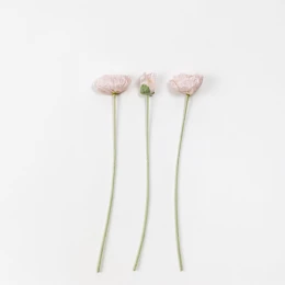 POPPY ΛΟΥΛΟΥΔΙ ΤΕΧΝΗΤΟ 61cm POLYESTER ΡΟΖ ΑΝΟΙΧΤΟ