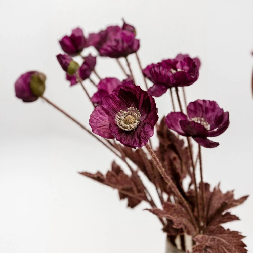 POPPY ΛΟΥΛΟΥΔΙ ΤΕΧΝΗΤΟ 60cm POLYESTER ΜΩΒ ΠΡΑΣΙΝΟ