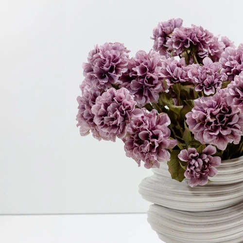 ZINNIA ΛΟΥΛΟΥΔΙ ΤΕΧΝΗΤΟ 52cm POLYESTER ΛΙΛΑ ΠΡΑΣΙΝΟ