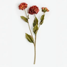 ZINNIA ΛΟΥΛΟΥΔΙ ΤΕΧΝΗΤΟ 52cm POLYESTER ΜΠΟΡΝΤΩ ΠΟΡΤΟΚΑΛΙ ΠΡΑΣΙΝΟ