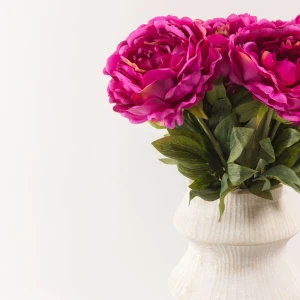 KATE PEONY ΛΟΥΛΟΥΔΙ ΤΕΧΝΗΤΟ 67cm POLYESTER ΦΟΥΞΙΑ ΠΡΑΣΙΝΟ