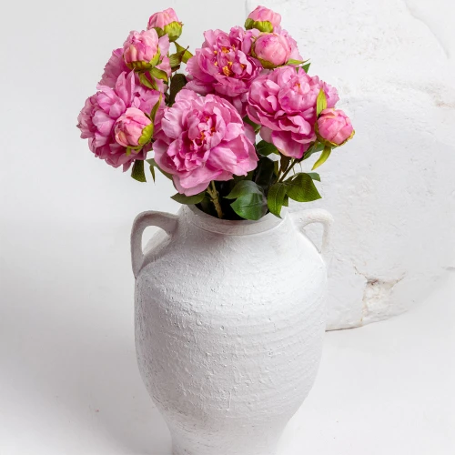PEONY ΛΟΥΛΟΥΔΙ ΤΕΧΝΗΤΟ 67cm POLYESTER ΡΟΖ ΠΡΑΣΙΝΟ