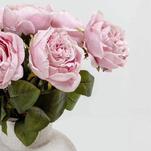 BEAUTY ROSE ΛΟΥΛΟΥΔΙ ΤΕΧΝΗΤΟ 67cm POLYESTER ΡΟΖ ΠΡΑΣΙΝΟ