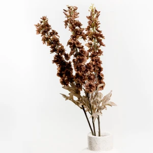 DELPHINIUM ΛΟΥΛΟΥΔΙ ΤΕΧΝΗΤΟ 108cm POLYESTER ΚΑΦΕ ΠΡΑΣΙΝΟ