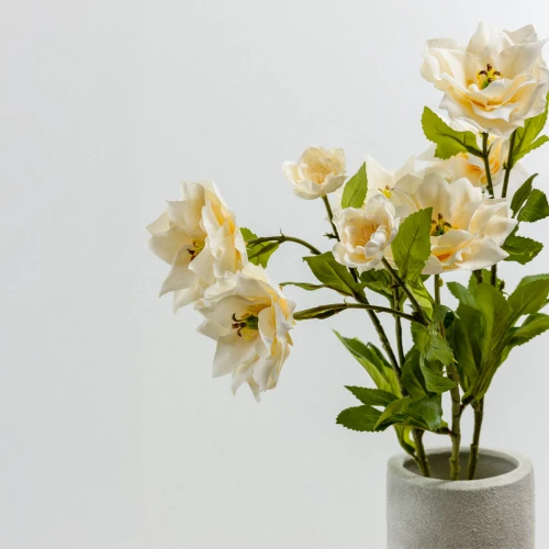 HIBISCUS ΛΟΥΛΟΥΔΙ ΤΕΧΝΗΤΟ 66cm POLYESTER ΜΠΕΖ ΠΡΑΣΙΝΟ