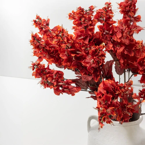 BOUGAINVILLEA ΛΟΥΛΟΥΔΙ ΤΕΧΝΗΤΟ 105cm POLYESTER ΚΟΚΚΙΝΟ ΠΟΡΤΟΚΑΛΙ