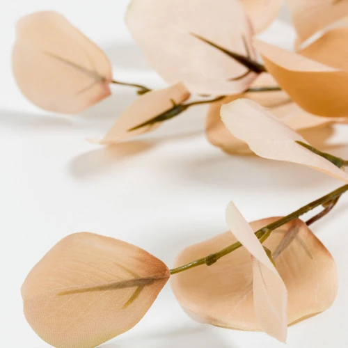 FRANCE EUCALYPTUS ΚΛΑΔΙ ΤΕΧΝΗΤΟ 90cm POLYESTER ΜΠΕΖ ΚΑΦΕ