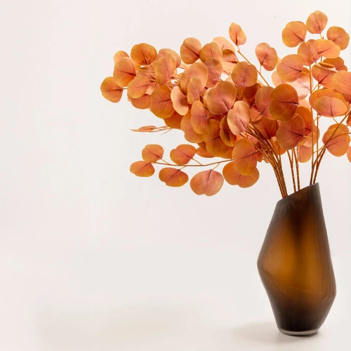 EUCALYPTUS ΚΛΑΔΙ ΤΕΧΝΗΤΟ 84cm POLYESTER TERRACOTTA