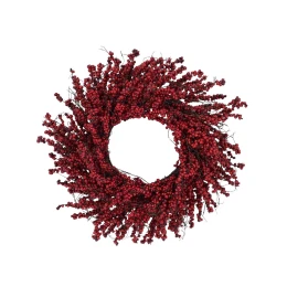 RED BERRY 60 ΧΡΙΣΤΟΥΓΕΝΝΙΑΤΙΚΟ ΣΤΕΦΑΝΙ ΜΕ ΓΚΙ 60x60cm POLYFOAM ΚΟΚΚΙΝΟ PVC