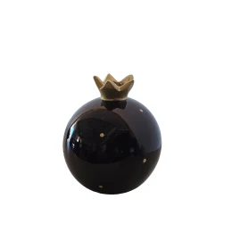 LUCKY CHARM 2025 XMAS ΡΟΔΙ 11x11x13cm POLYRESIN ΜΠΟΡΝΤΩ ΧΡΥΣΟ