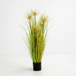 SUNNY FLOWER ΦΥΤΟ ΤΕΧΝΗΤΟ ΣΕ ΓΛΑΣΤΡΑ 70cm PVC ΠΡΑΣΙΝΟ