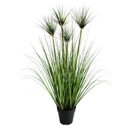 HEAD BAMBOO ΦΥΤΟ ΤΕΧΝΗΤΟ ΣΕ ΓΛΑΣΤΡΑ 95cm PVC ΠΡΑΣΙΝΟ