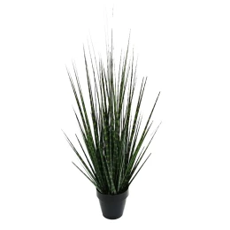 DARK PURE GRASS ΦΥΤΟ ΤΕΧΝΗΤΟ ΣΕ ΓΛΑΣΤΡΑ 68cm PVC ΠΡΑΣΙΝΟ ΣΚΟΥΡΟ