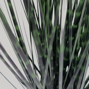 DARK PURE GRASS ΦΥΤΟ ΤΕΧΝΗΤΟ ΣΕ ΓΛΑΣΤΡΑ 68cm PVC ΠΡΑΣΙΝΟ ΣΚΟΥΡΟ