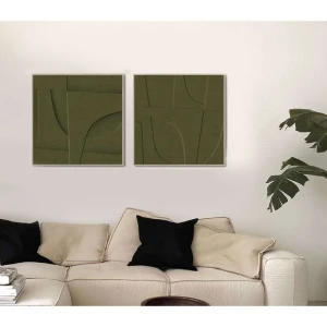 ACETE ΠΙΝΑΚΑΣ ΔΙΑΚΟΣΜΗΣΗΣ 77x77x4cm MDF ΛΑΔΙ PVC ΦΥΛΛΟ ΦΥΣΙΚΟ