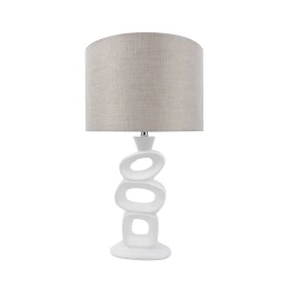 KOLTEN ΦΩΤΙΣΤΙΚΟ ΕΠΙΤΡΑΠΕΖΙΟ 53cm POLYRESIN ΛΕΥΚΟ ΛΙΝΟ ΜΠΕΖ