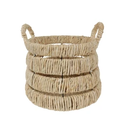 THEROS ΚΑΛΑΘΙ ΑΠΟΘΗΚΕΥΣΗΣ 31x31x24cm SEAGRASS ΦΥΣΙΚΟ